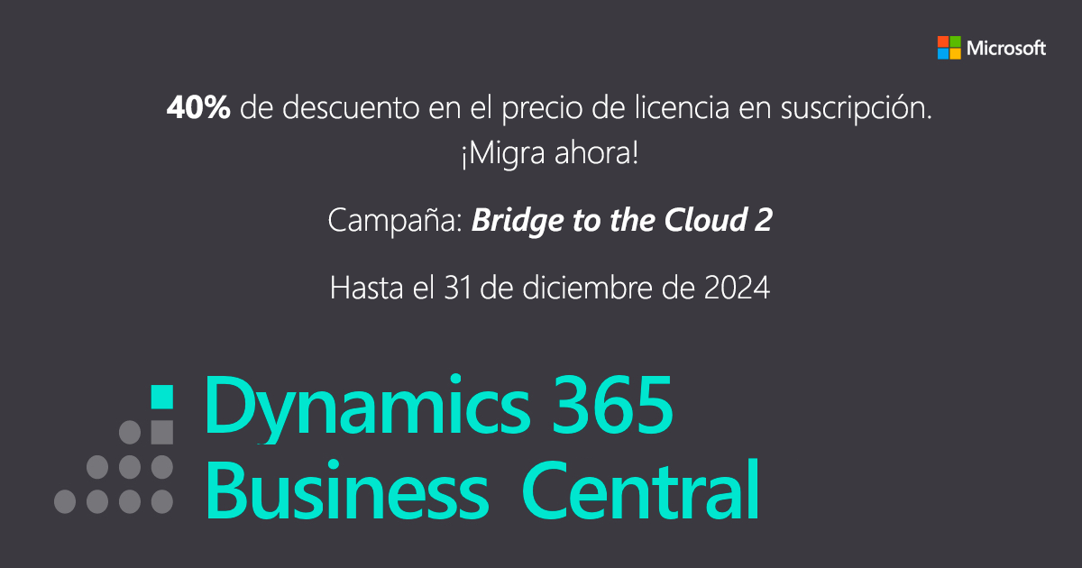 Business Central - Bridge To The Cloud 2 Campaign