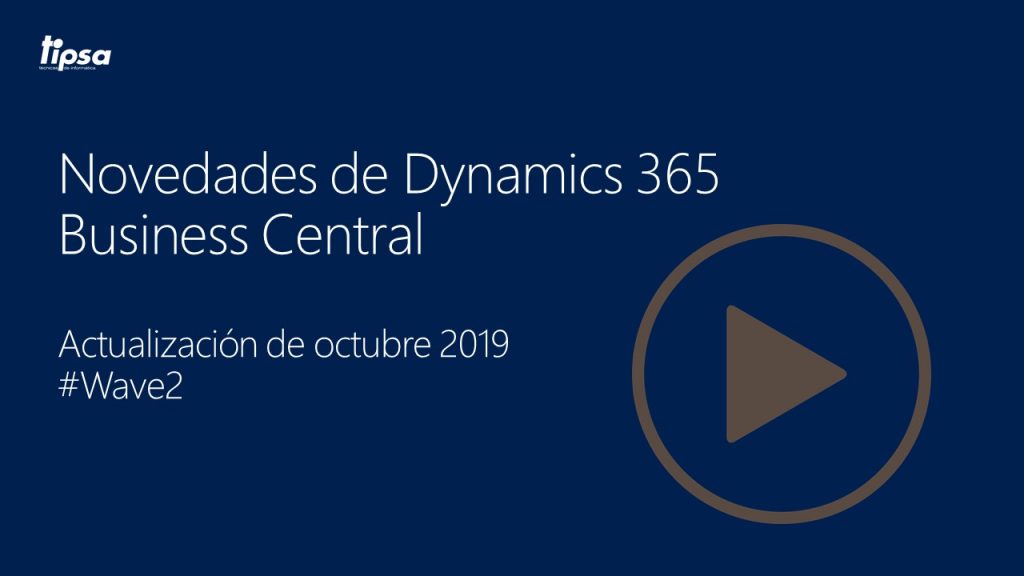 Webinar de novedades Business Central octubre 2019